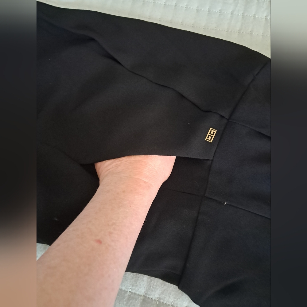 $765 Luxury Elisabetta Franchi Italian Black Strapless Gold Logo Pocket Jumpsuit - Picture 13 of 13